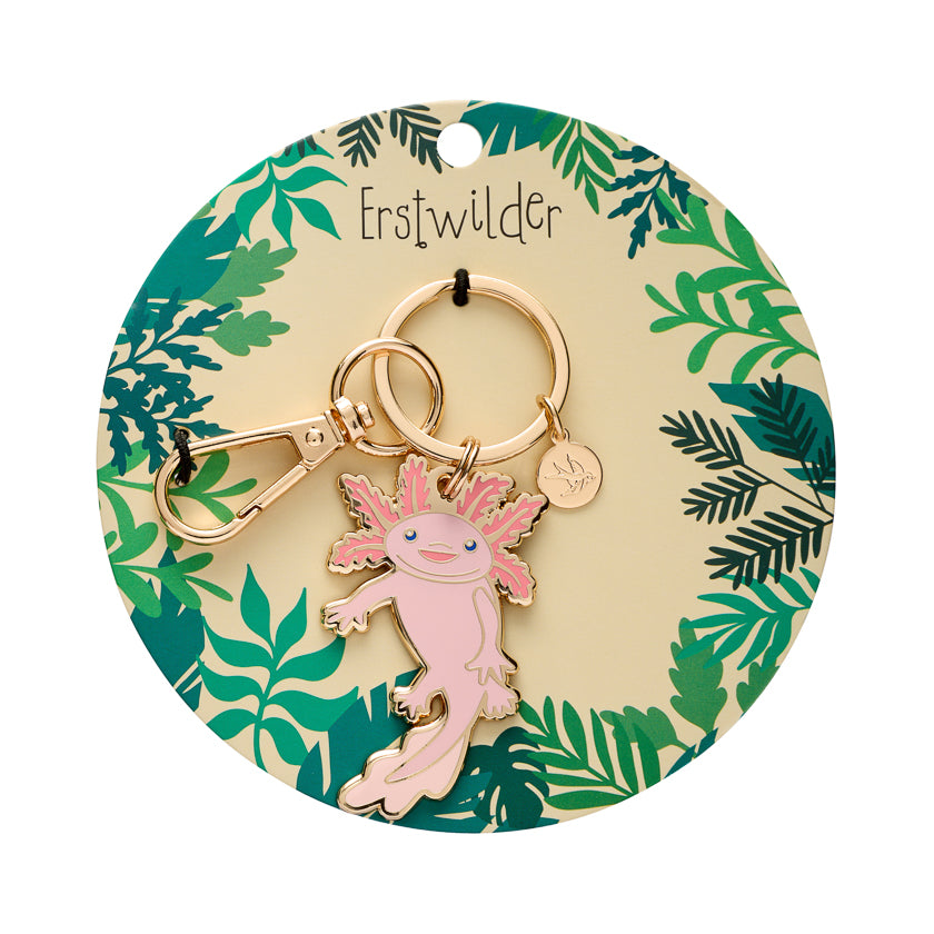 Axolotl Enamel Key Ring
