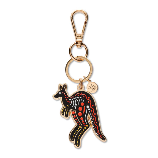 Matjumpa Ritjinguthinha (Kangaroo) Enamel Key Ring