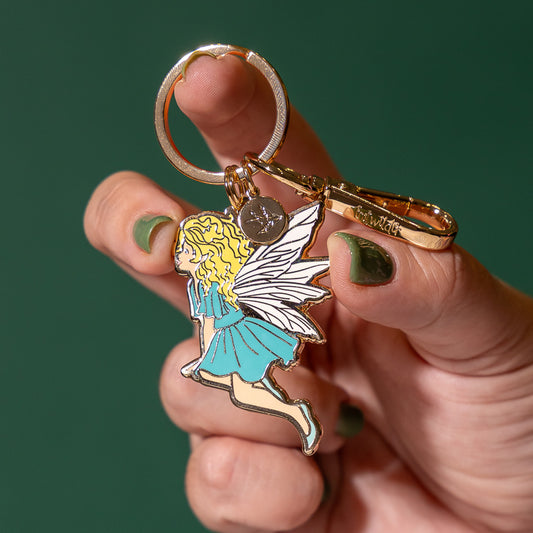 Silky the Fairy Enamel Key Ring