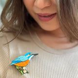 Flash the Kingfisher Brooch