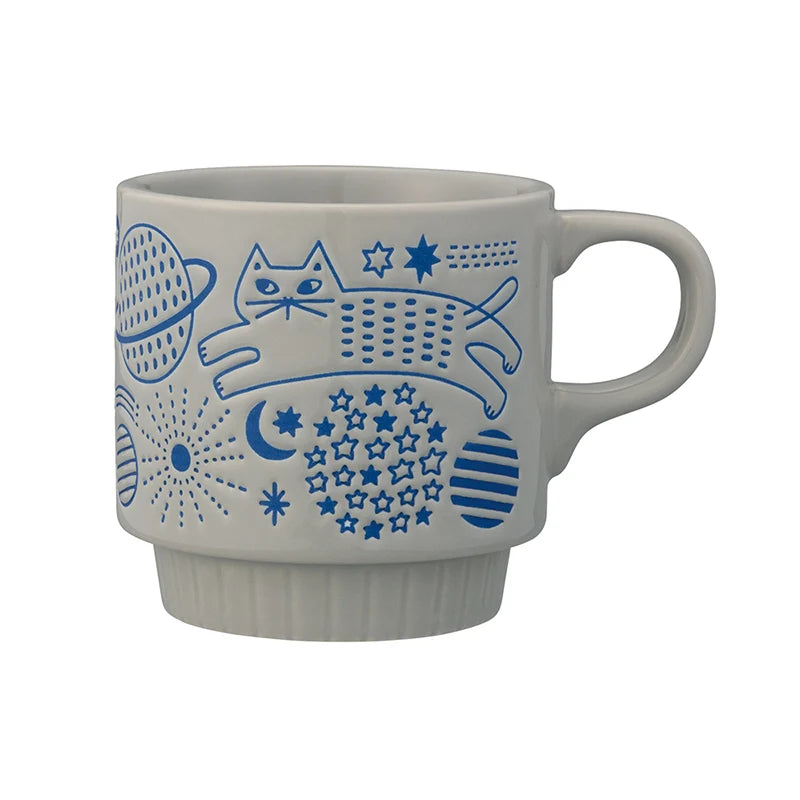Walking Cat Stackable Mug - Universe