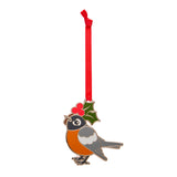 Ruby the Robin Enamel Ornament
