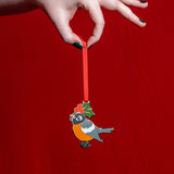 Ruby the Robin Enamel Ornament