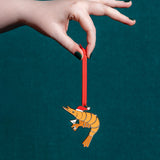 Pascal the Prawn Enamel Ornament