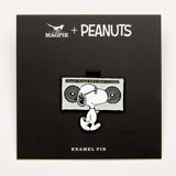 Peanuts Music is Life Pin - Boombox