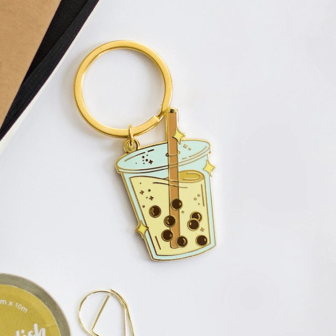 Boba Milk Tea Keychain