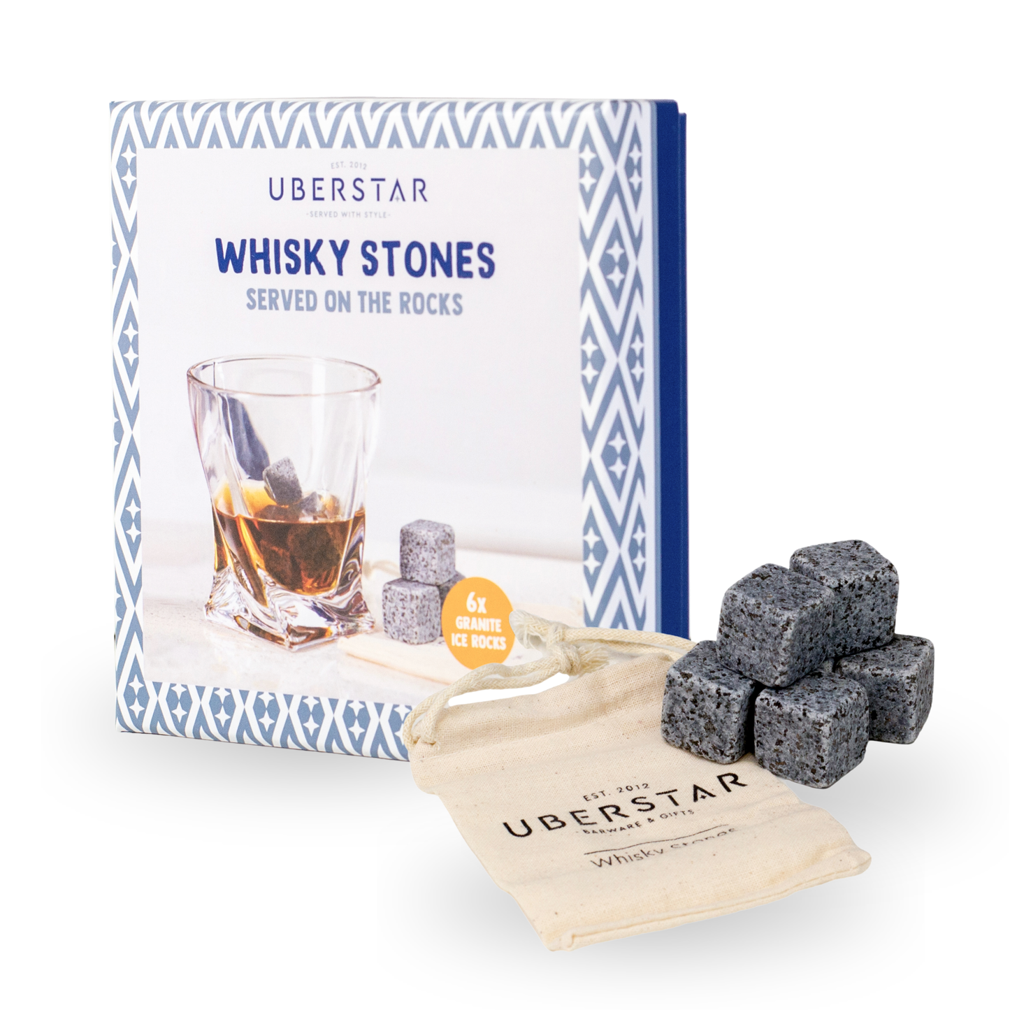 Set of 6 Whisky Stones