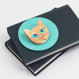 Ginger Cat Acrylic Brooch