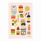 Asian ingredients Cotton Tea Towel