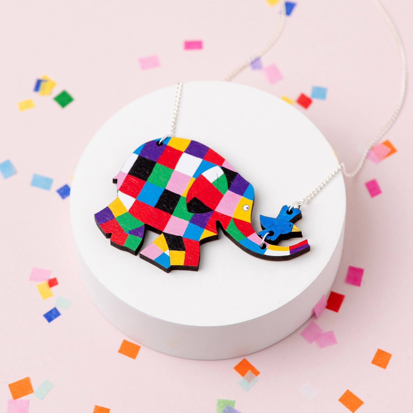 Elmer The Elephant Necklace
