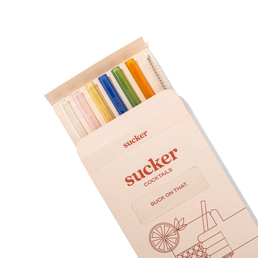 Cocktail Glass Drinking Straws - Multi-colour