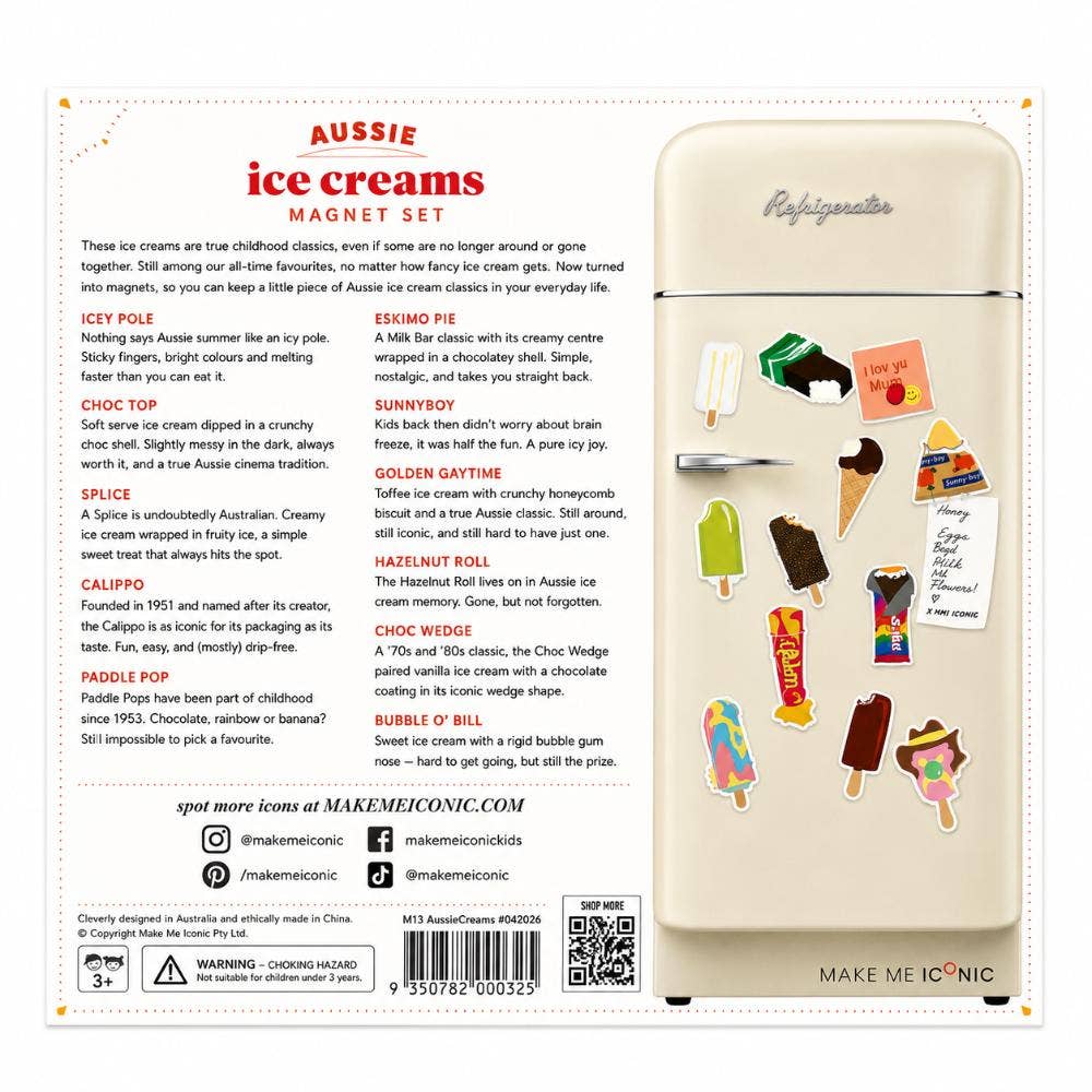 Australian Ice Creams Magnet Set