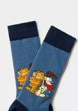 BeGarfield & Odie Blue Socks