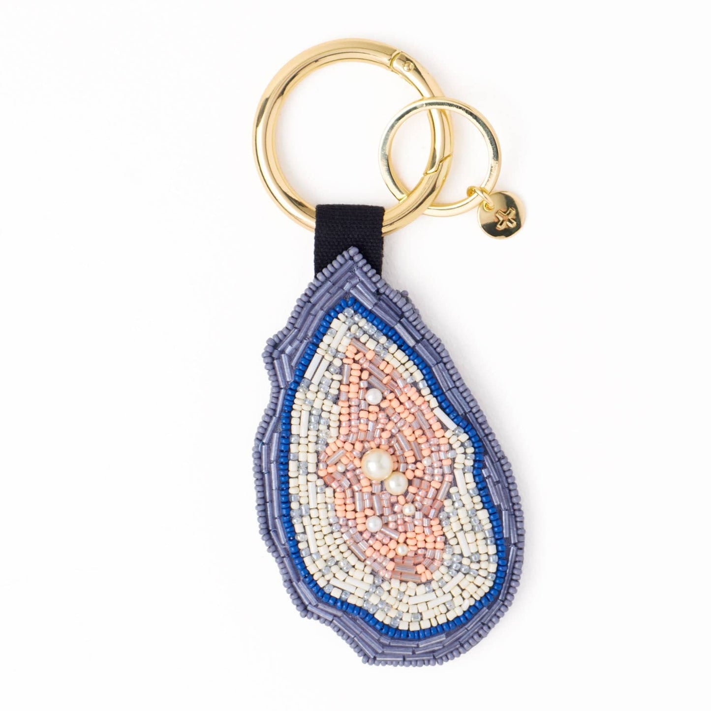 Riley Oyster Beaded Bag Charm