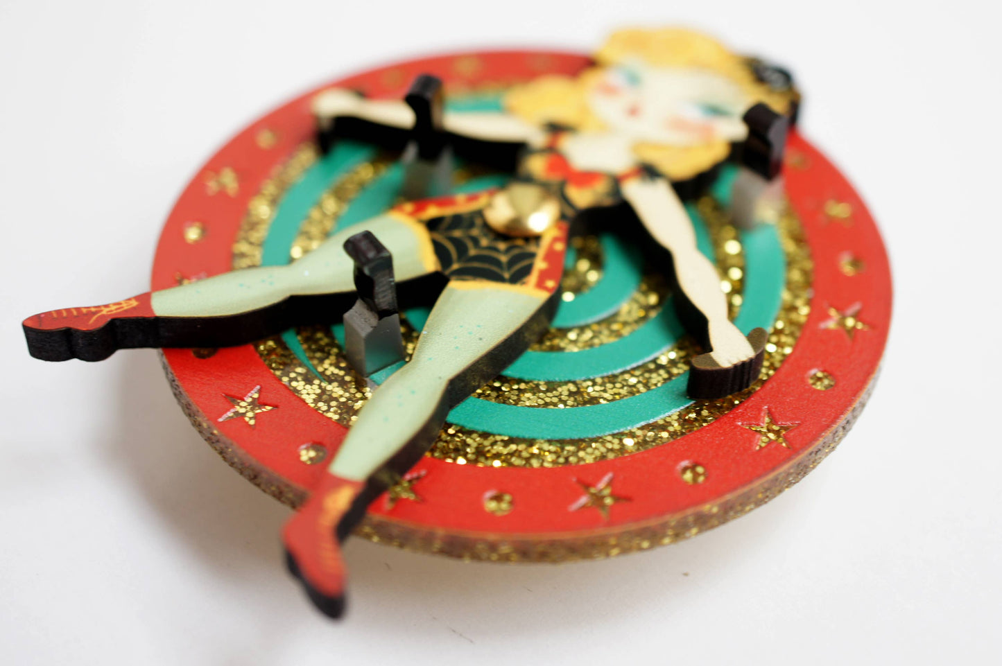 Throwing Knife Brooch