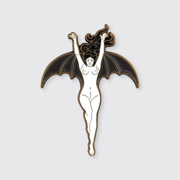 La Femme Chauve-Souris Enamel Pin