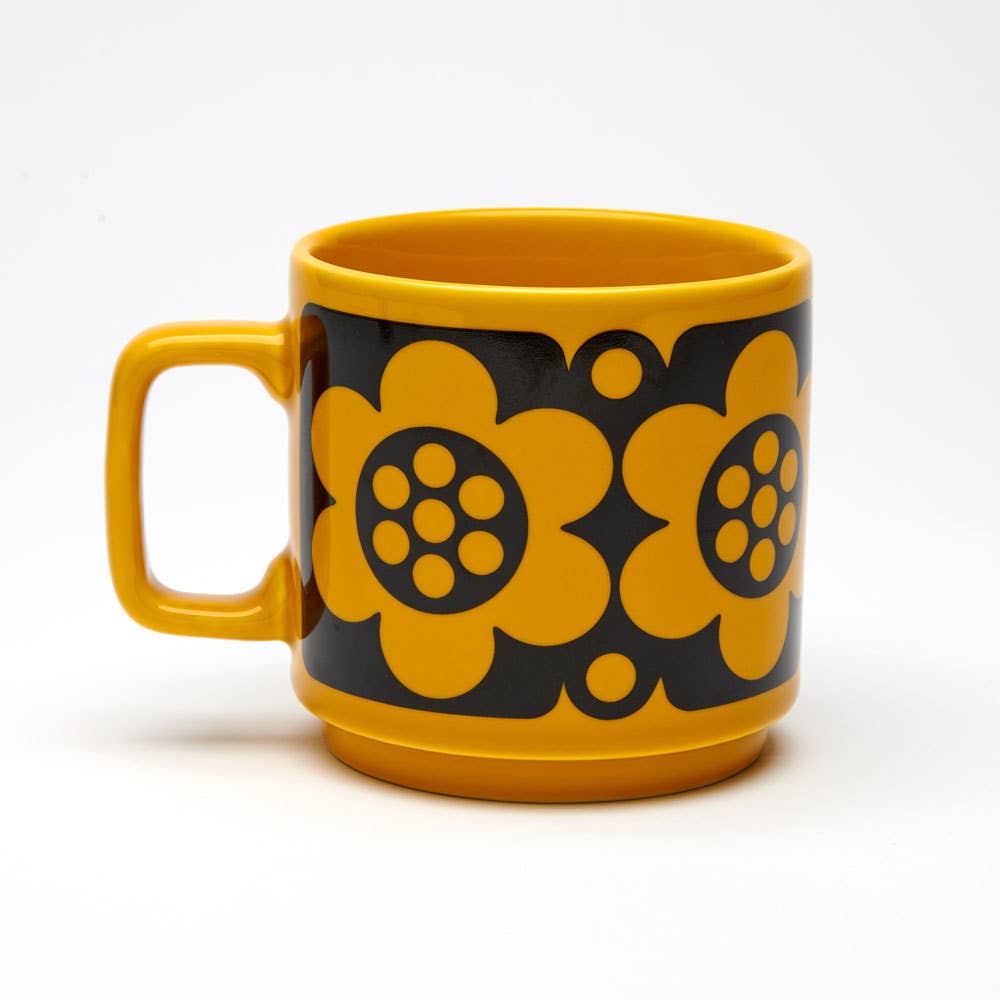 Hornsea Mug - Geo Flower Yellow