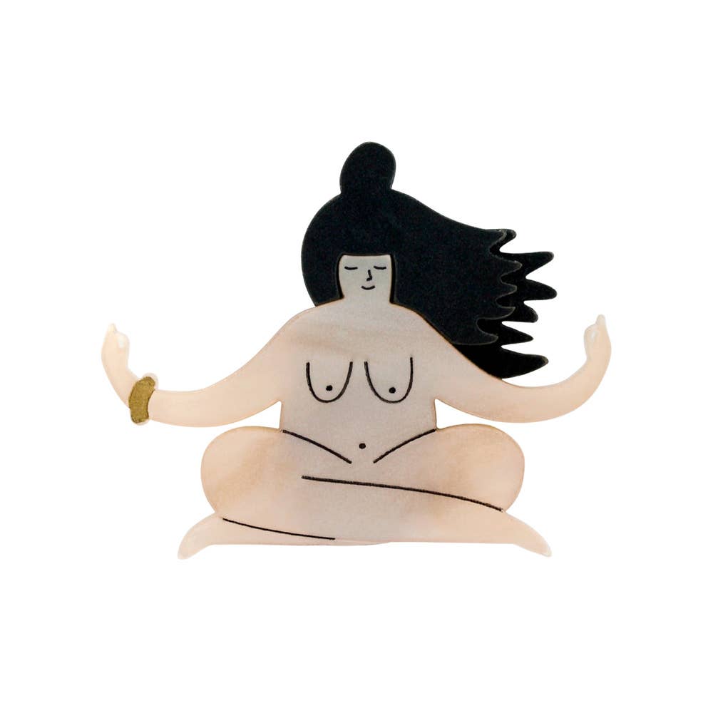 Naked Yoga Brooch