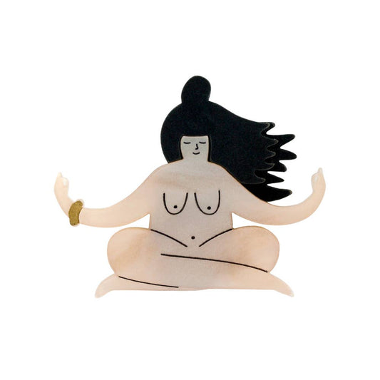 Naked Yoga Brooch