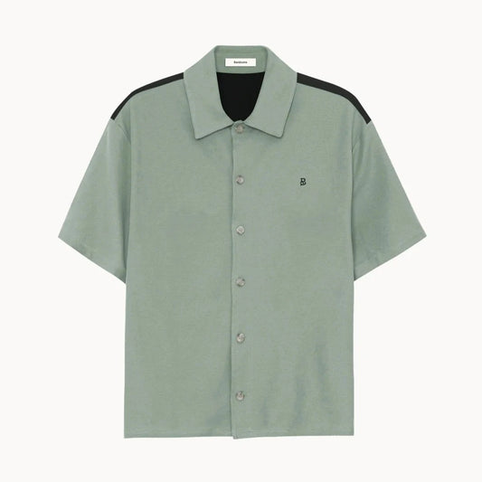 Contrast Pique Button Up Palm
