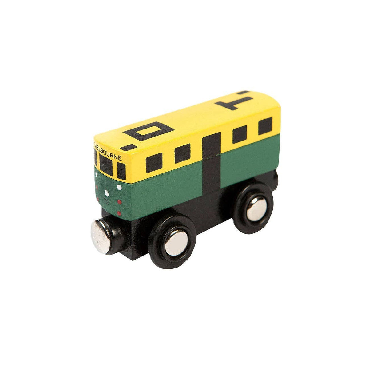 Wooden Mini Melbourne Tram Push Along Toy