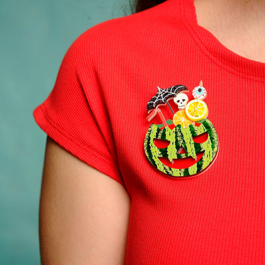 Watermelon Cocktail Brooch