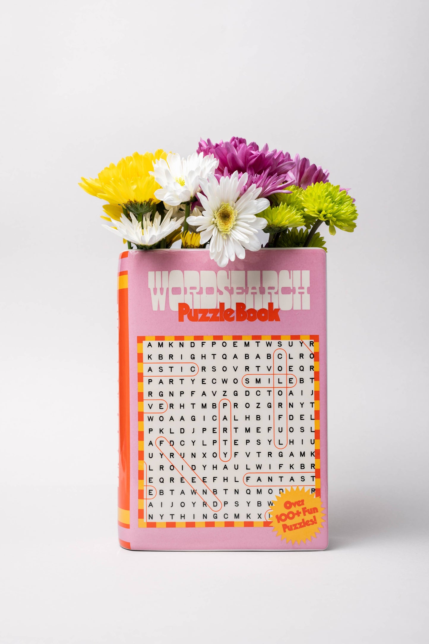 Word Search Book Vase