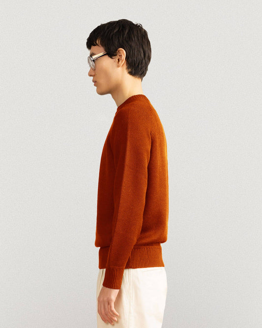 Australian Merino Wool Top Terracotta Smiley