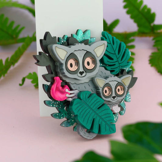 Bushbaby Duo Brooch