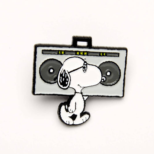Peanuts Pin - Music is Life - Boombox