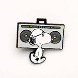 Peanuts Music is Life Pin - Boombox