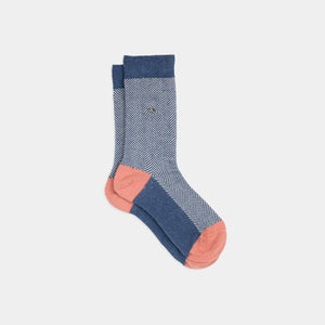 BILLYBELT Chevron Combed Cotton Socks - Disko