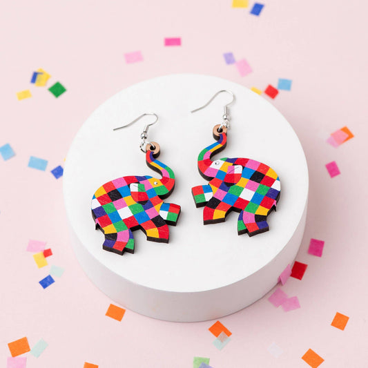 Elmer The Elephant Earrings