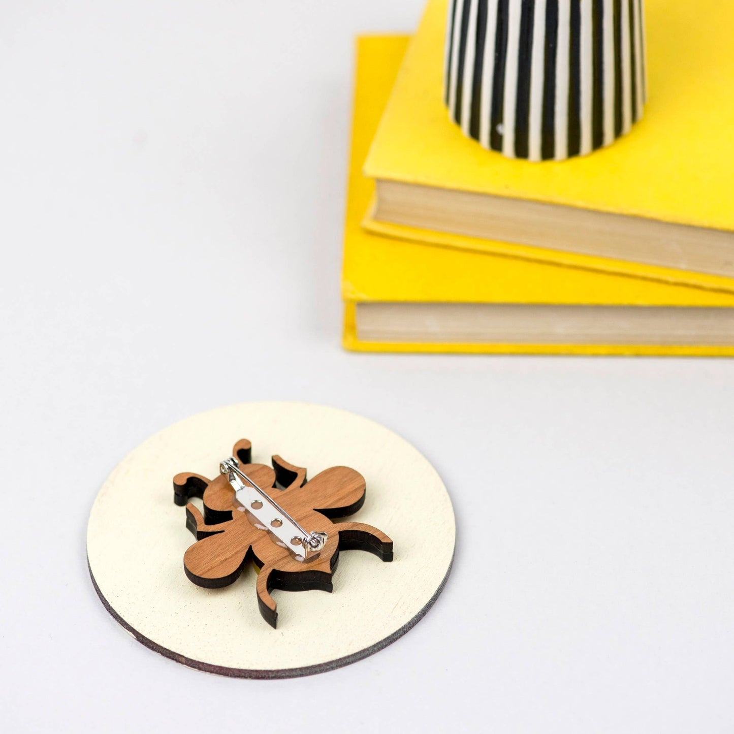 Bumble Bee Acrylic Brooch