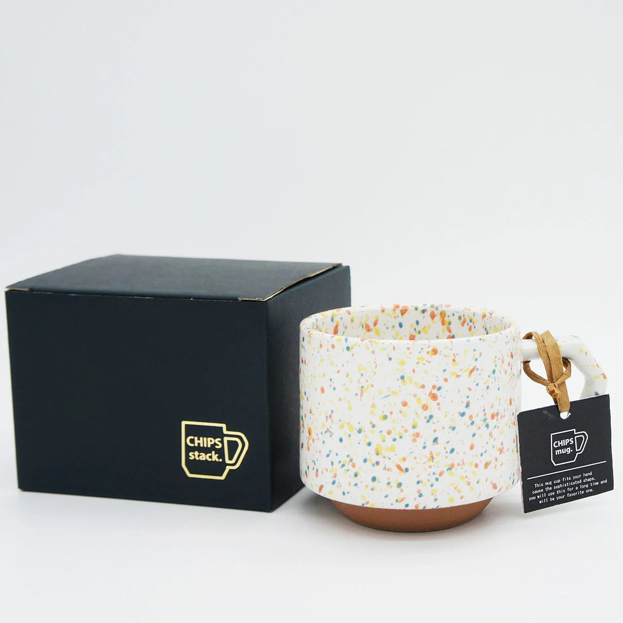 CHIPS Stack Mug Splash - White Orange
