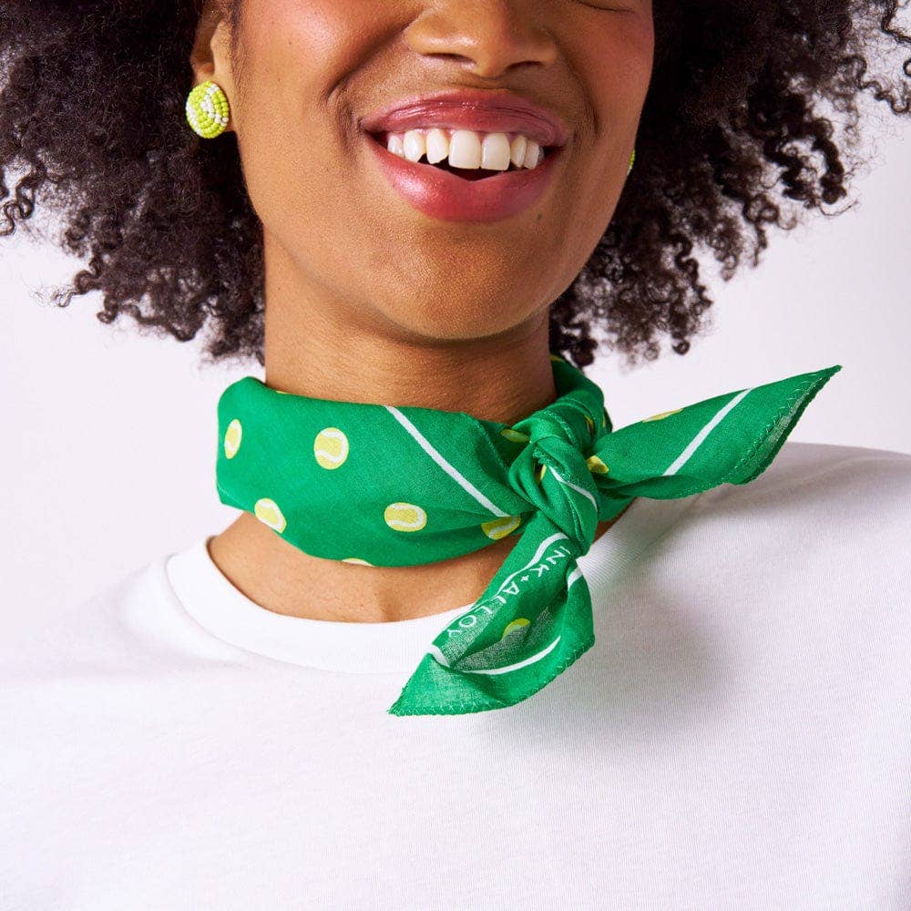 Carson Tennis Ball Print Scarf