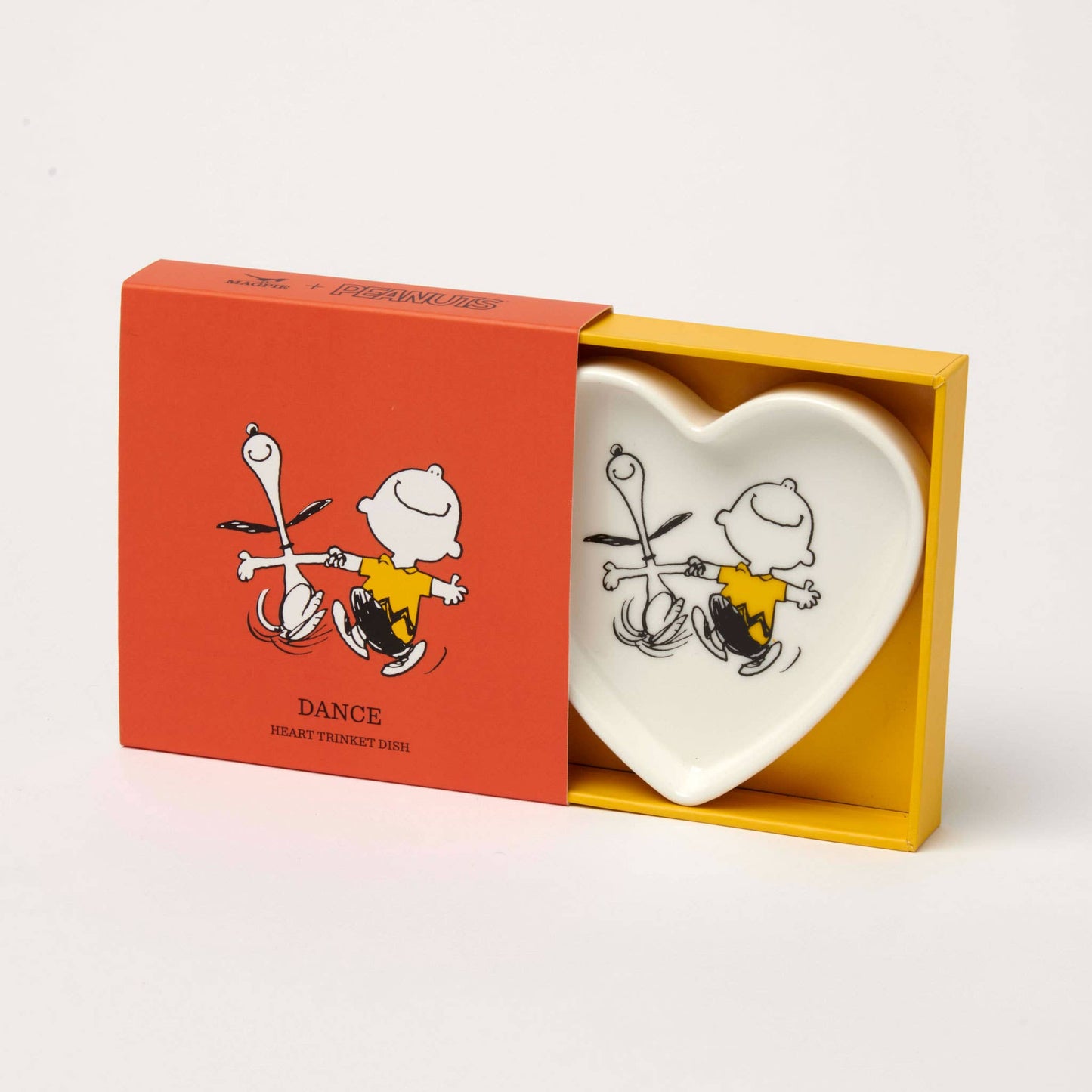 Peanuts Trinket Dish - Heart Shaped - Dance