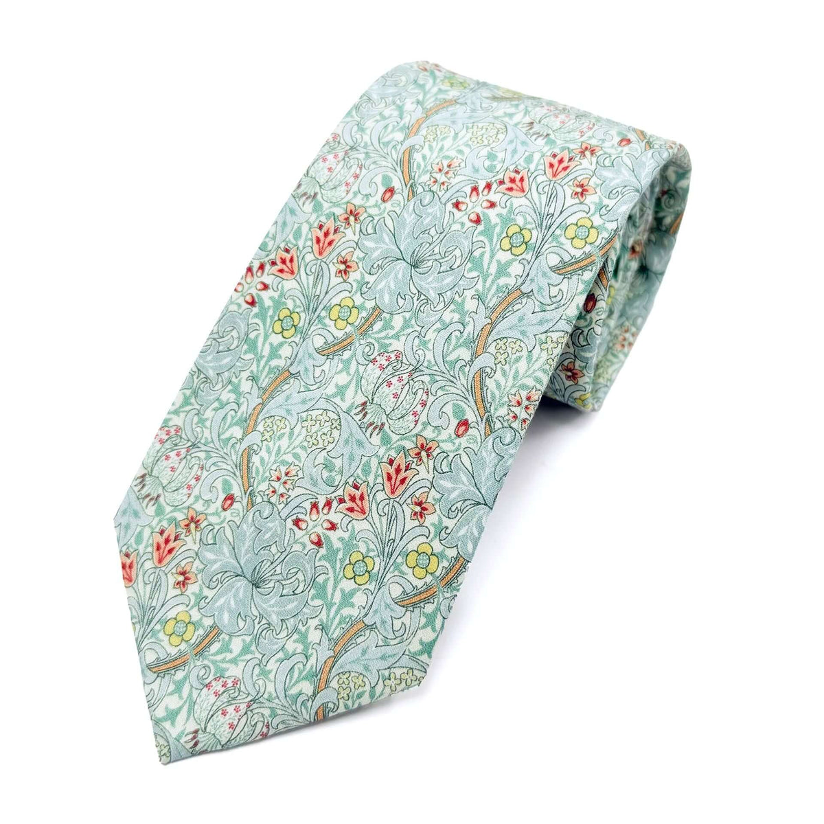 Golden Lily Sage Cotton Tie
