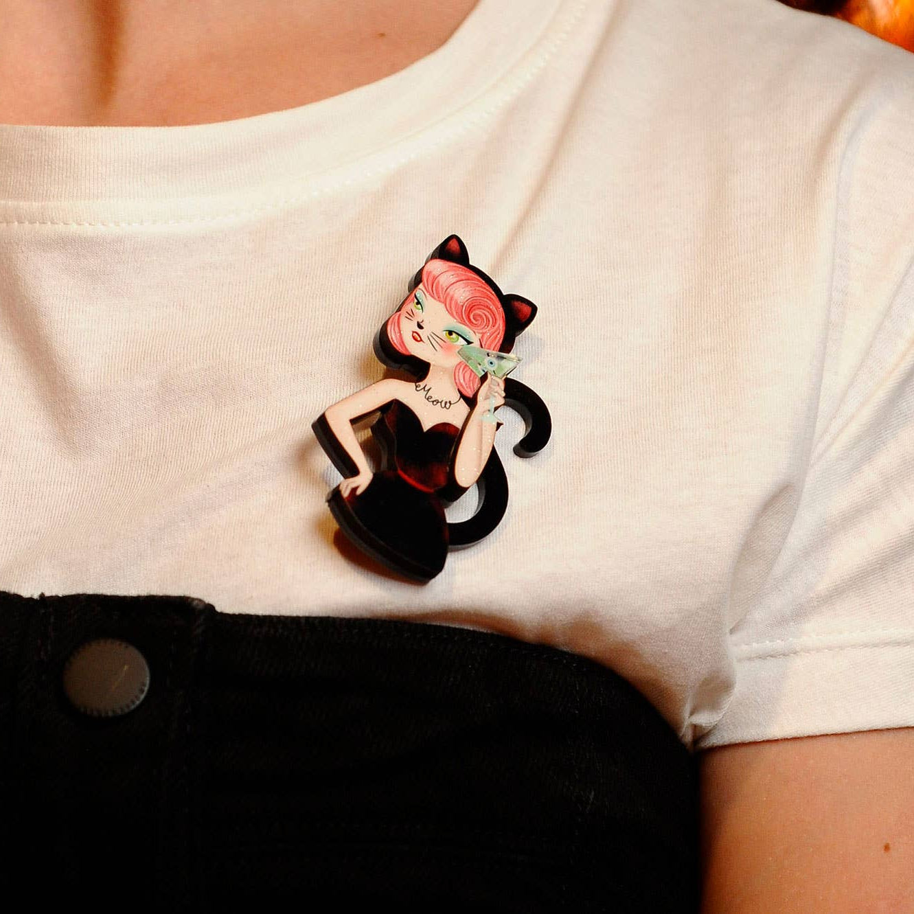 Catwoman Brooch