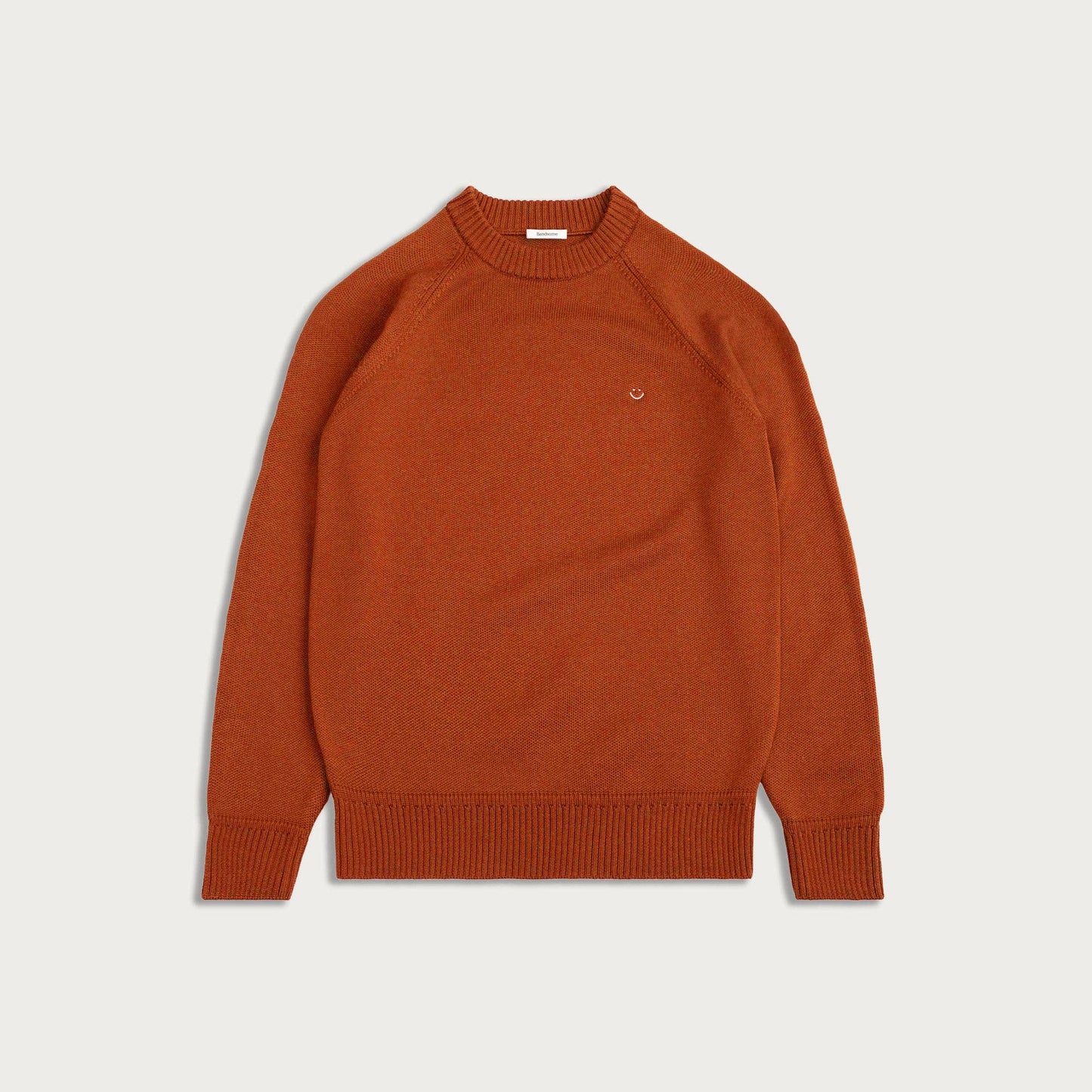 Australian Merino Wool Top Terracotta Smiley