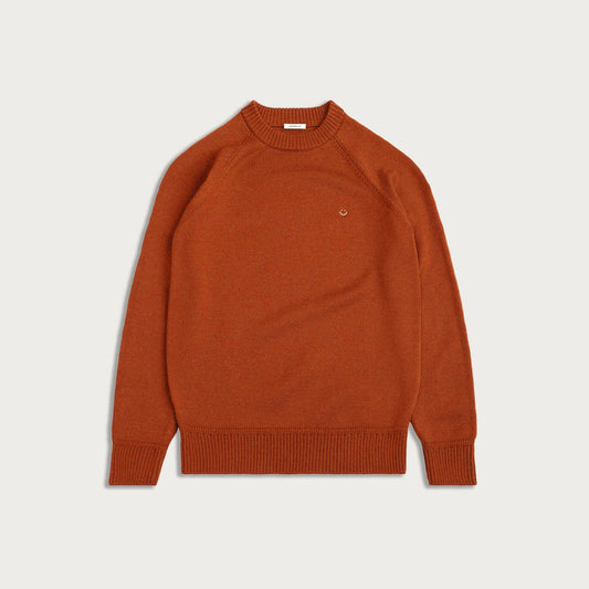 Australian Merino Wool Top Terracotta Smiley