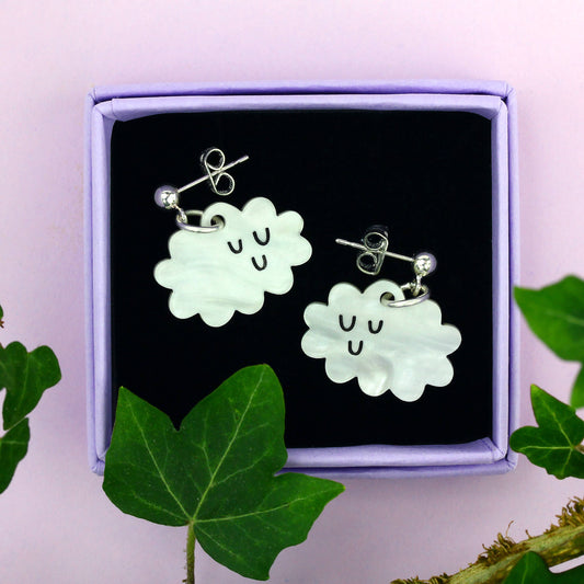 Doodllery Cloud Charm Earrings