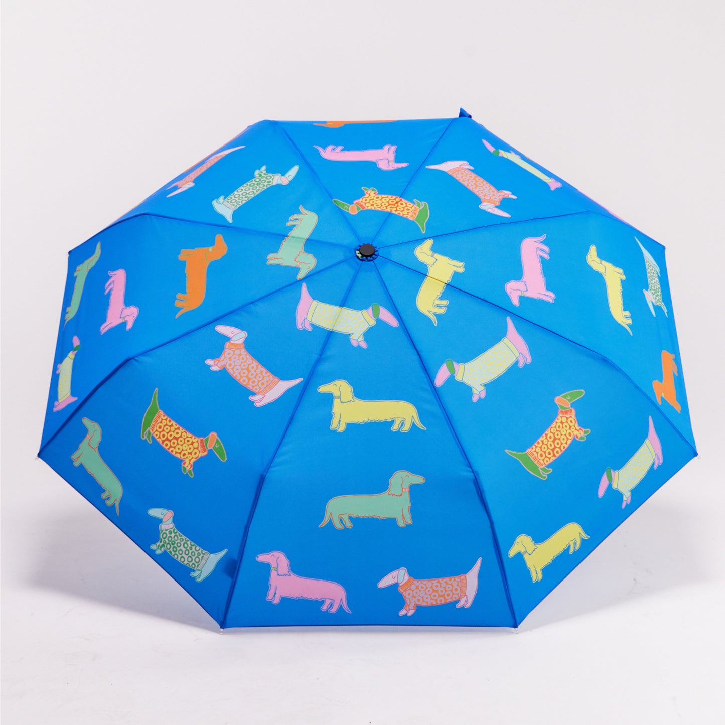 Duck Umbrella Compact - Dogs in Blue
