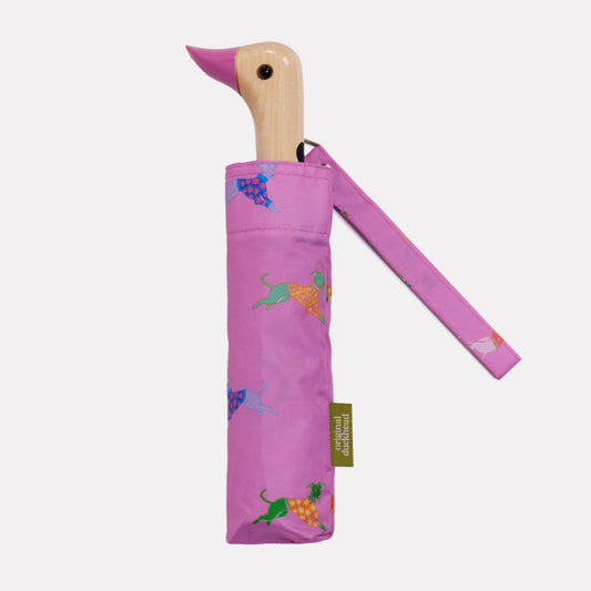 Duck Umbrella Compact - Dogs in Pink