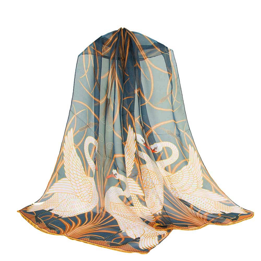 Walter Crane The Swan Pure Silk Scarf