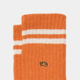 BILLYBELT Retro Orange Combed Cotton Socks