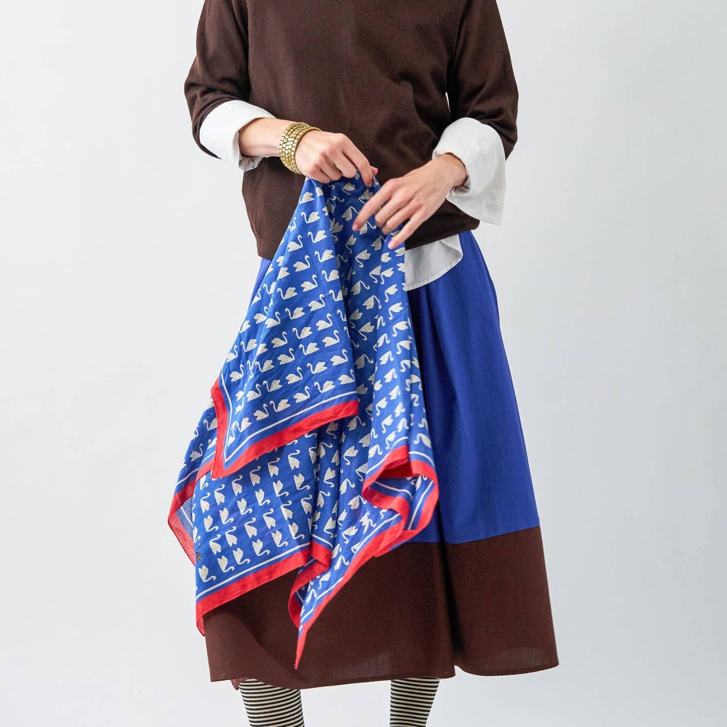 Olivia Swan Print Scarf