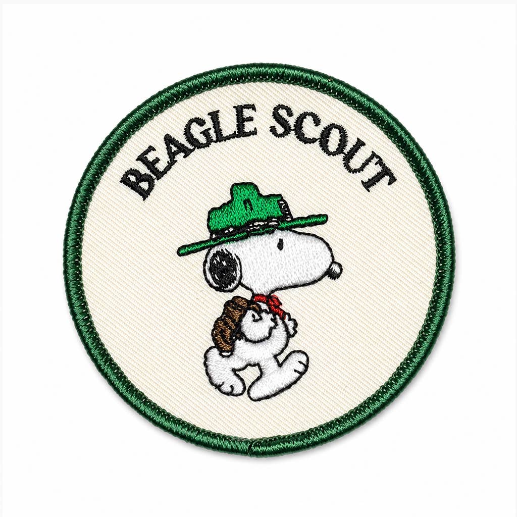 Peanuts Iron-On Embroidered Patch - Beagle Scout