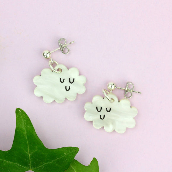 Doodllery Cloud Charm Earrings