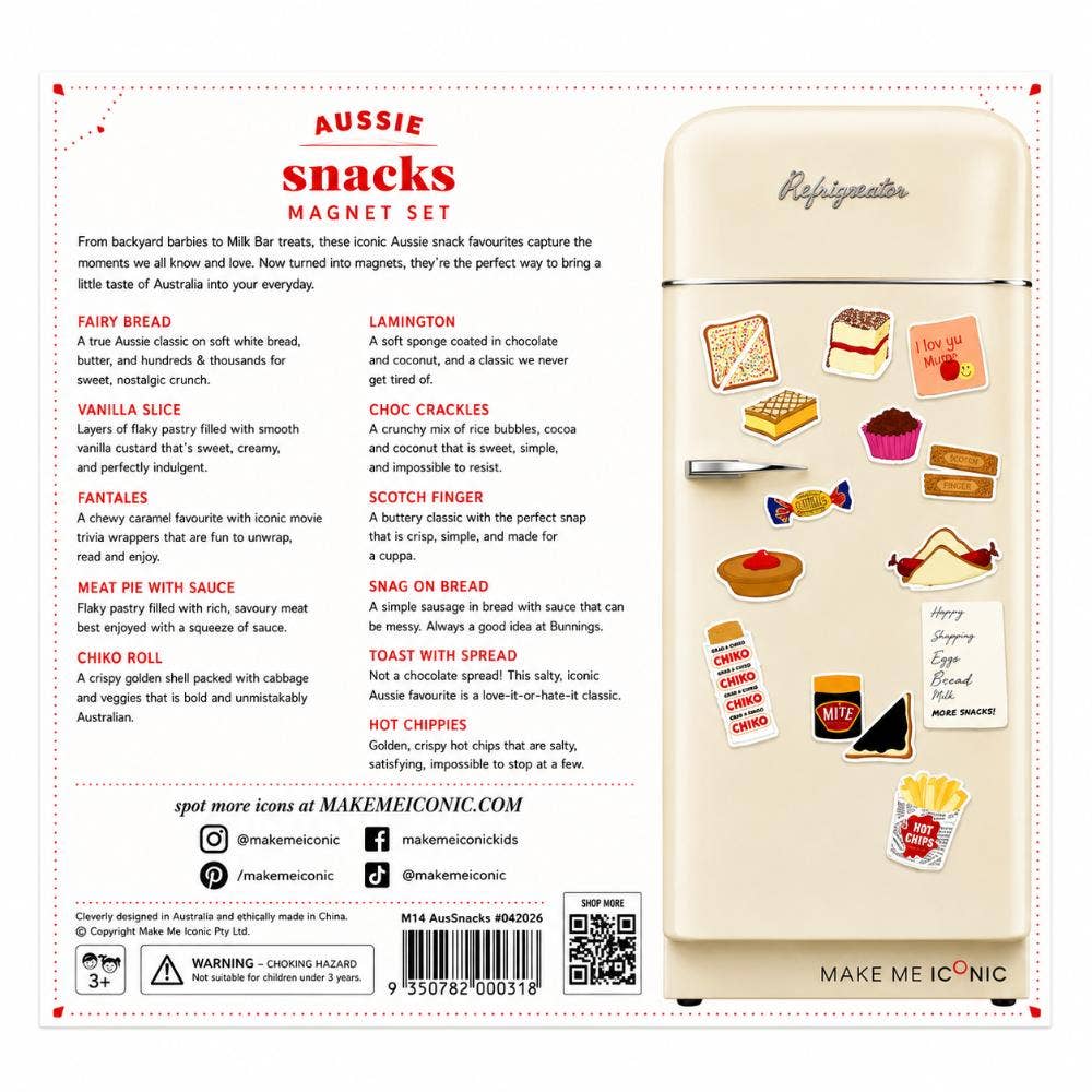 Australian Snacks Magnet Set